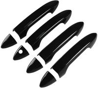 TAHDP 8 Pezzi Di Modanature Per Maniglie Laterali Auto, Decorazioni Esterne Per Accord 2013-2017, Coperture Protettive Maniglia Porta Laterale Esterna(Nero 1,NESSUN foro intelligente)