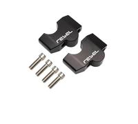 TAHDP Riser Manubrio Per Moto Per Rebel CMX300 CMX500 2017-2023 CMX1100 Adattatore Di Prolunga Per Morsetto Distanziale. Manubrio(NERO 1)