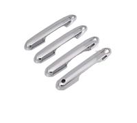 TAHDP Set Di Modanature Adesive Per Maniglie Esterne Anteriori E Posteriori Con 2 Pulsanti Smart Per Toyota Per RAV4 2019-2025 Maniglia Porta Laterale Esterna(Argento)