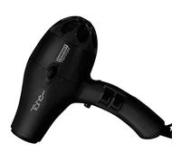 Tahe Asciugacapelli professionale 2000 W con 3 temperature + Colpo di Aria Fredda, Filtro Aria e Protezione Termica con 2 Ugelli + Diffusore, Colore Nero
