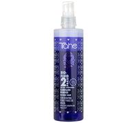 Tahe Bio-Fluid Balsamo Matizzatore 2-Phase non risciacquato per capelli biondi con cheratina pura e noce del Brasile, 300 ml