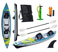 TAHE HP2 KAYAK AIR BREEZE FULL Kanau Tourenkajak 2 Persone Con 2x Pagaie 410cm