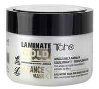 Tahe Laminate Gold Maschera per capelli bilanciante disciplinante Balance Mask, 300 ml