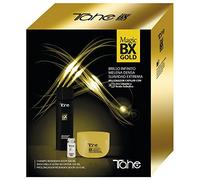 Tahe Magic Bx Gold: Dry Hair Magic Bx Gold - Endless Shine capelli più spessi, estrema morbidezza, ricostituente per capelli con oro liquido e acido salicilico, senza parabeni, 4 x 1 (300 ml ciascuno)