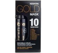 Tahe - Maschera professionale per capelli Keratin Gold con effetto immediato, maschera con oro liquido e cheratina, 125 ml