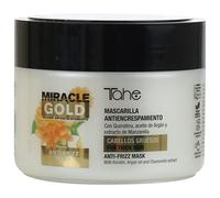 Tahe Miracle Gold - Maschera anti-erba per capelli spessi con cheratina e olio di argan ed estratto di camomilla, 300 ml