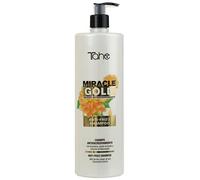 Tahe Miracle Gold - Shampoo anti-crespo, con cheratina, olio di argan ed estratto di camomilla, miracolo anti-crespo (1000 ml)
