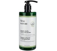 Tahe Nature Shampoo senza solfati per capelli tinti o con stoppini con polifenoli naturali, oli di cocco, argan e geranio (750 ml)