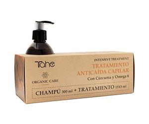 Tahe Organic Care Shampoo intensivo e pacchetto di trattamento contro la perdita dei capelli, 375 ml