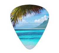 Tahiti Beach Eccezionale Plettro per Chitarra - Plettro su un solo lato in materiale ABS - Spessore diverso per diverse esperienze musicali - Ideale per chitarre e ukulele, plettro per chitarra,