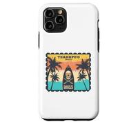 Tahiti Surf Palma Spiaggia Sole Polinesia Teahupoo Pacifico Custodia per iPhone 11 Pro