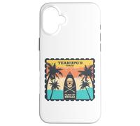 Tahiti Surf Palma Spiaggia Sole Polinesia Teahupoo Pacifico Custodia per iPhone 16 Plus