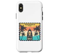 Tahiti Surf Palma Spiaggia Sole Polinesia Teahupoo Pacifico Custodia per iPhone X/XS