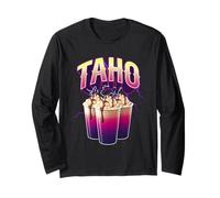 Taho Filippino Meme Bootleg Rap Style 90s Vintage Divertente Maglia a Manica