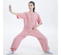 Tai Chi Abbigliamento Arti Marziali Uniformi Donne Tai Chi Uniforme Abbigliamento Qi Gong Tradizionale Cinese Tai Chi Marziale Tai Chi Uniforme Abbigliamento Femminile Ricamo Lino Estivo, #2, M