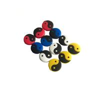 Tai Chi Ammortizzatore Mix Ammortizzatore Vibrazioni Ammortizzatori di Ricambio per Racchette da Tennis Racquetball Squash - 12 Pezzi Trattamento Intelligente