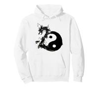 Tai Chi Flow State Tao Yin Yang Drago Lunare Capodanno Felpa con Cappuccio