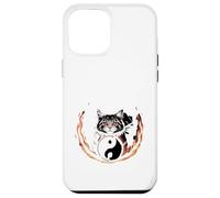 Tai Chi Gatto Yin Yang Fiore della Vita Arti Marziali Gattino Custodia per iPhone 12 Pro Max