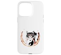 Tai Chi Gatto Yin Yang Fiore della Vita Arti Marziali Gattino Custodia per iPhone 15 Pro Max