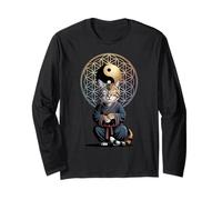 Tai Chi Gatto Yin Yang Fiore della Vita Arti Marziali Gattino Maglia a Manica