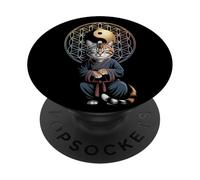Tai Chi Gatto Yin Yang Fiore della Vita Arti Marziali Gattino PopSockets PopGrip Adesivo