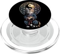 Tai Chi Gatto Yin Yang Fiore della Vita Arti Marziali Gattino PopSockets PopGrip per MagSafe