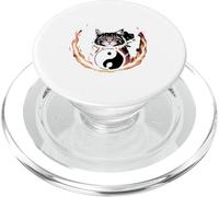 Tai Chi Gatto Yin Yang Fiore della Vita Arti Marziali Gattino PopSockets PopGrip per MagSafe