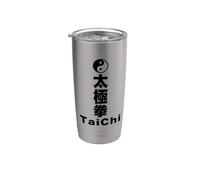 Tai Chi - Meditazione del flusso energetico dell'equilibrio spirituale della pace Bicchiere termico in acciaio inox doppia parete