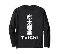 Tai Chi - Meditazione Spirituale del Flusso energetico Kanji Giapponese Maglia a Manica