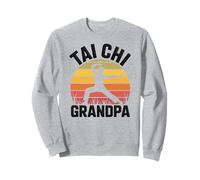 Tai Chi Nonno Retro Arti Marziali Senior Padri Giorno Papà Felpa