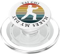 Tai Chi rende il mio giorno, donne retrò vintage anni '80 Yin Yang PopSockets PopGrip per MagSafe