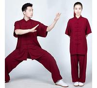Tai Chi Uniforms Unisex Cinese Wing Chun Kung Fu Uniforme di Seta di Cotone e Lino Arti Marziali Abiti Tai Chi Abbigliamento Tradizionale Tai Chi per Il Tuo Esercizio di Tai Chi,011,XL