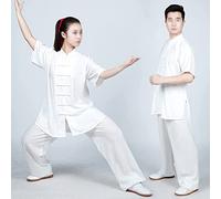 Tai Chi Uniforms Unisex Cinese Wing Chun Kung Fu Uniforme di Seta di Cotone e Lino Arti Marziali Abiti Tai Chi Abbigliamento Tradizionale Tai Chi per Il Tuo Esercizio di Tai Chi,013,L