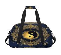 Tai Chi Yin Yang Duffel Borse per Donne Uomini Bambini Ragazze Ragazzi Pernottamento Weekender Borsa da Viaggio 24L Sport Palestra Duffel Bag Pratica Tote Carry Bag, Colore, 24 L, Organizer per borse