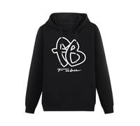 TAI DU Fubu Fb Big Logo 90S Black Printing Graphic Mens Sweatshirts Unisex Hooded S