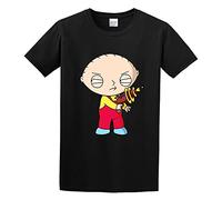 TAI DU Stewie Griffin Men's T-Shirt Black Unisex Mens Tees XL