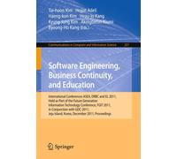 Tai-hoon Kim Ho Software Engineering, Business Continuity, and Educa (Tascabile)