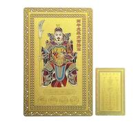 Tai Sui Metal Card - Carte di Capodanno | Carte di protezione Taisui | 2026 Anno del Cavallo Carta per portafoglio | Successo in rame Deck per vacanze auto in cerca spirituale viaggiatori