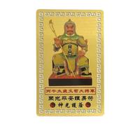 Tai Sui Metal Card - Protezione, distanza di disgrazie, scudi contro l'energia negativa, porta e pace | Fascino essenziale per portafoglio, scrivania e protezione quotidiana
