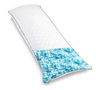 TaiBest Cuscino per il corpo per adulti, cuscino lungo in memory foam, 50 x 152 cm, supporto completo per chi dorme di lato, bianco