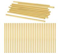 TAICHEUT 40 aste in ottone da 3 mm, barre rotonde in metallo massiccio da 100 mm per tornitura, modelli RC, progetti artigianali