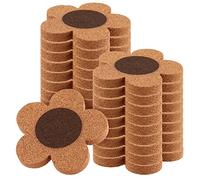 TAICHEUT Confezione da 20 sottobicchieri in sughero a forma di fiore da 10 cm, spessore 1 cm, sottobicchieri assorbenti per bevande, sottobicchieri naturali per tazze, sottobicchieri in sughero per