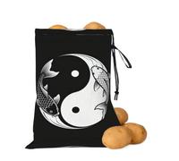 TaiChi - Borsa traspirante per prodotti TaiChi e patate, colore: bianco e | Tessuto che blocca la luce. Estende la freschezza. Cerniera laterale. Facile da trasportare.