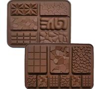 Taicols 2 Pezzi Silicone Stampo Riutilizzabile Stampo Silicone Tablet Cioccolato E Pasticceria Casa Bar Caso Candy Fai Da Te Per Cioccolato Torta