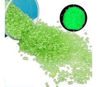 Taicols 4000 Pietre Luminose Da Giardino Fluorescenti Per Vasi Decorazioni Balcone, Aquascape e Esterno, Sassolini Decorativi Luminosi per Percorsi e Aiuole (verde)