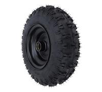 Taidda 4.10-6 Pneumatico Antiscivolo e Gruppo Ruota Adatto per Mini Bici ATV Go Kart, Pneumatico per Cerchione Anteriore in Gomma Resistente per Trattorino, Sostitutivo con in Metallo per Scooter,