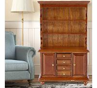 Taidda Accessorio per Casa delle Bambole in Legno 1:12 Libreria in Miniatura per Decorazioni Delicate per la Casa delle Bambole