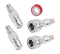 Taidda Adattatore Idraulico a Connessione Rapida 2 Set Idraulico in Acciaio Inossidabile 304