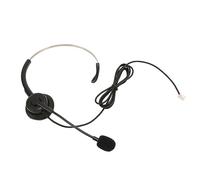 Taidda Auricolare Telefonico Cablato Regolabile con Microfono HD con Cancellazione del Rumore per Servizio Clienti Call Center, Comodo Auricolare Monoauricolare per Telemarketing, Materiale ABS