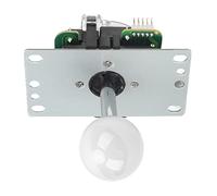 Taidda Bastone da Combattimento Joystick Fai-da-te con Joystick 3D per Giochi, Sensazione di Mano Leggera per Giocatori Console, ABS, Materiale Metallico per Giocatori (WHITE)